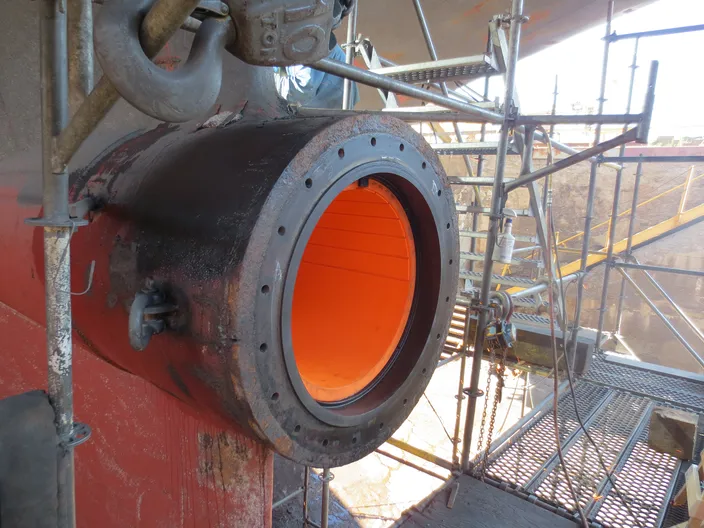 A Thordon COMPAC installation (Photo: Thordon Bearings)