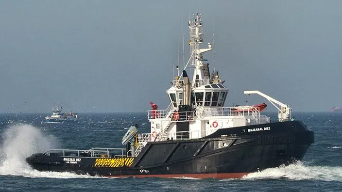 Tugboat 'Izbaizabal Diez': Photo credit Rober Allan Ltd.