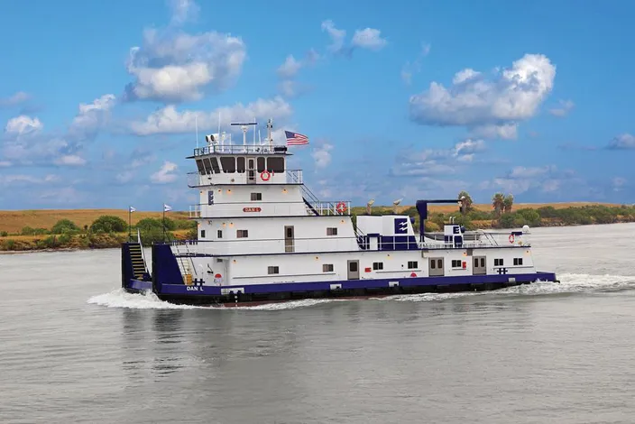 The M/V DAN L, a vessel that uses the Floscan system.