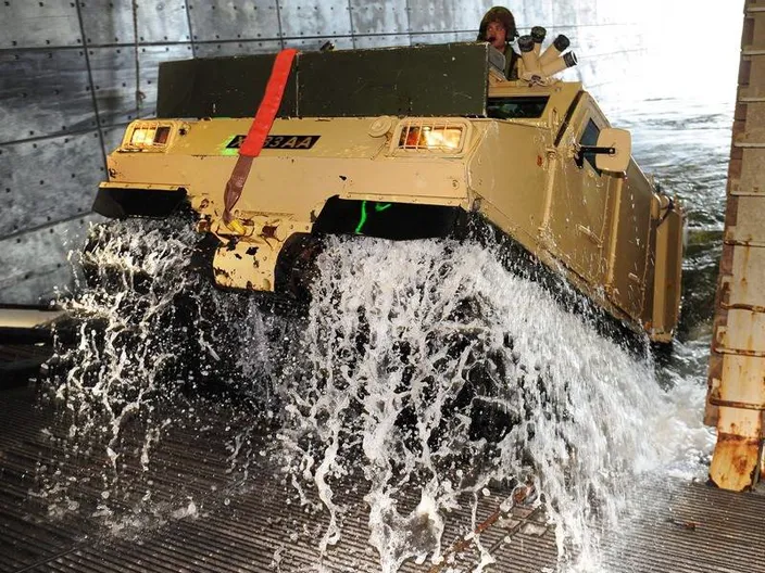 Viking Amphious Vehicle: Photo credit MOD