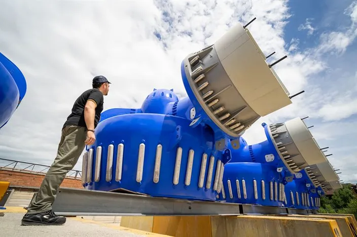 Each of the Wärtsilä thrusters for Sleipnir is rated for 5.5 MW power. (Photo:  Wärtsilä)